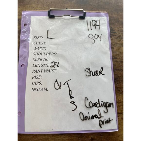 Susan Graver Womens L Open Front Cardigan Two-Tone Brown/Gold Bell Sleeve - Picture 6 of 6